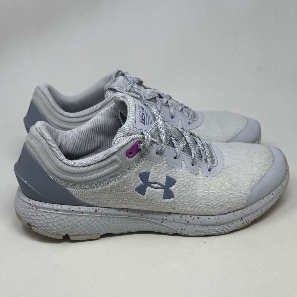 Under Armour Charged Escape 3 Evo Sneakers Womens 11 Halo Gray Running Shoes